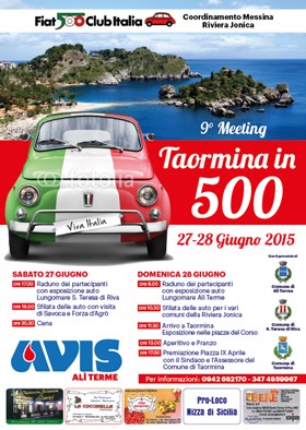 Locandina 9° raduno Taormina in 500